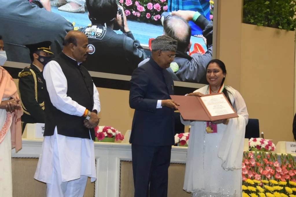 Honored with the National Award by the President of India!-four