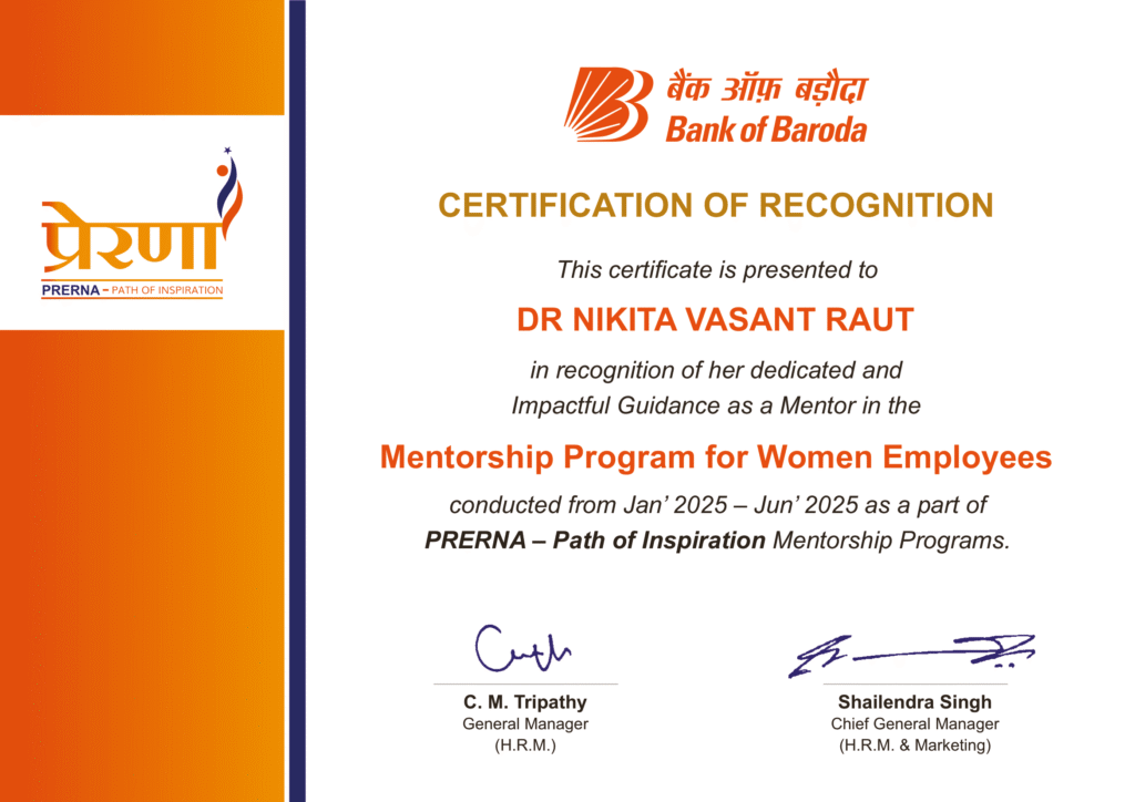 Honoured to receive a certificate of recognition from the Head of HR